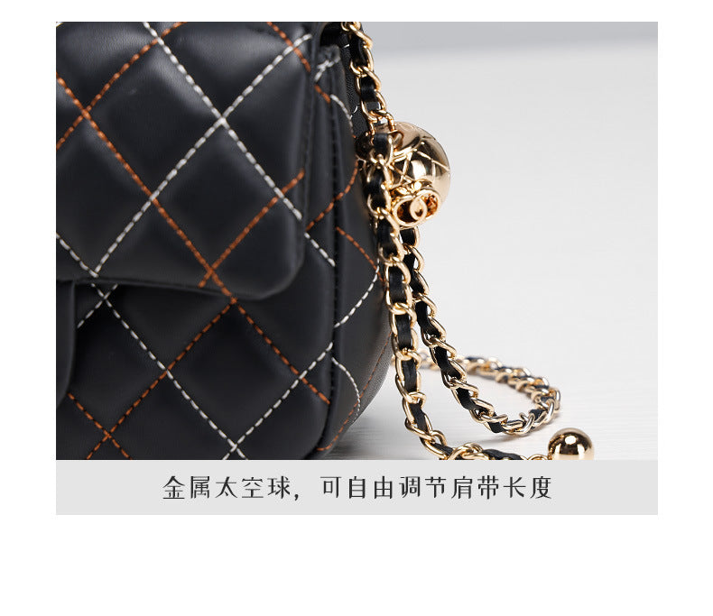 Original Design Quilted Chain Crossbody Bag for Women, Elegant Chanel Style Single Shoulder Bag, Versatile Crossbody Luxury Women's Bag