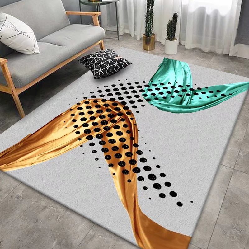 Simple Modern Minimalist Style Carpet Living Room Coffee Table Rug Bedroom Full Bedside Mat Rectangular Home Rug