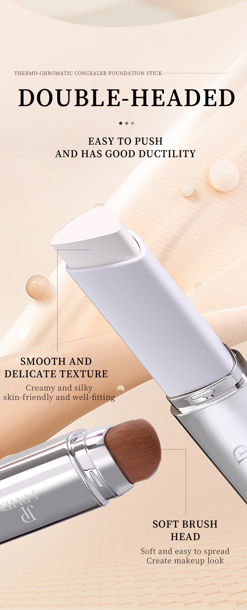 US Region J-PHD 2-in-1 Color Changing Foundation Stick cream stick Hydrating, lightweight, and fits well