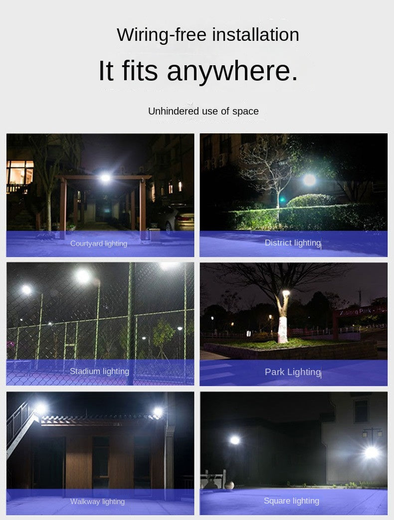Solar Light Outdoor Garden Light IP65 Waterproof Square Factory Community 4000W 5000W 6000W LED Solar Street Light