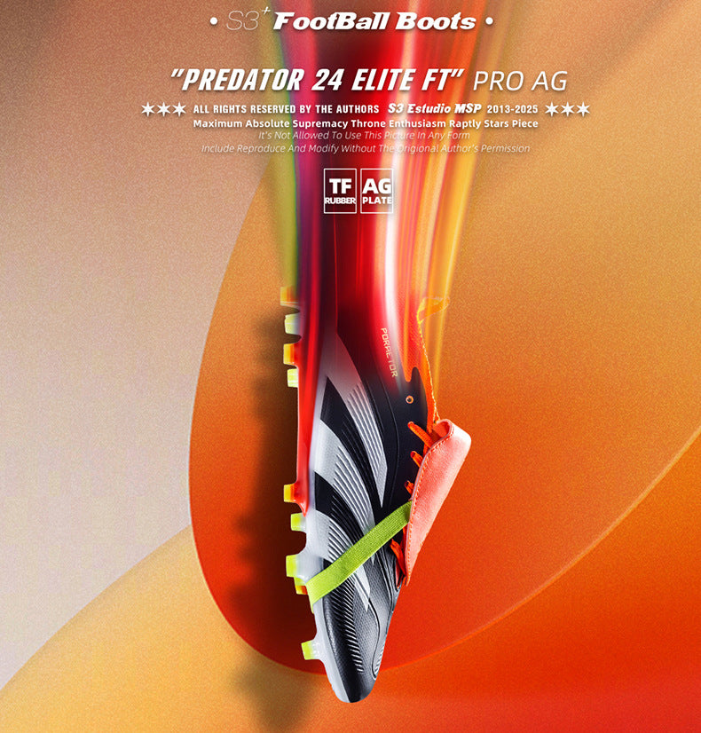 World Cup Football Shoes Men's New Style Grassland Competition AG Spike TF Broken Nails Adult Youth Student Sports Training