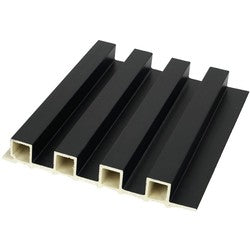 Indoor Outdoor Integrated Wood Plastic Waterproof Fluted Pvc Cladding Wpc Ceiling Panels for Interior Exterior