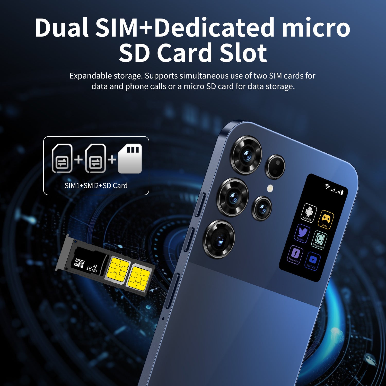 Popular S26 Ultra Mobile Phone16+1TB Android7.3Inch Large Screen Hot Selling on AliExpress