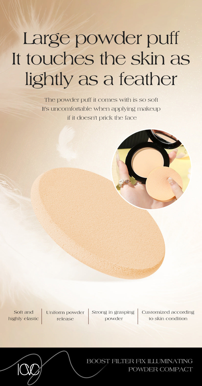ICVC#1204Oil Control Powder Nude Makeup Setting Loose Powder5g Comes with makeup mirror, e-commerce version