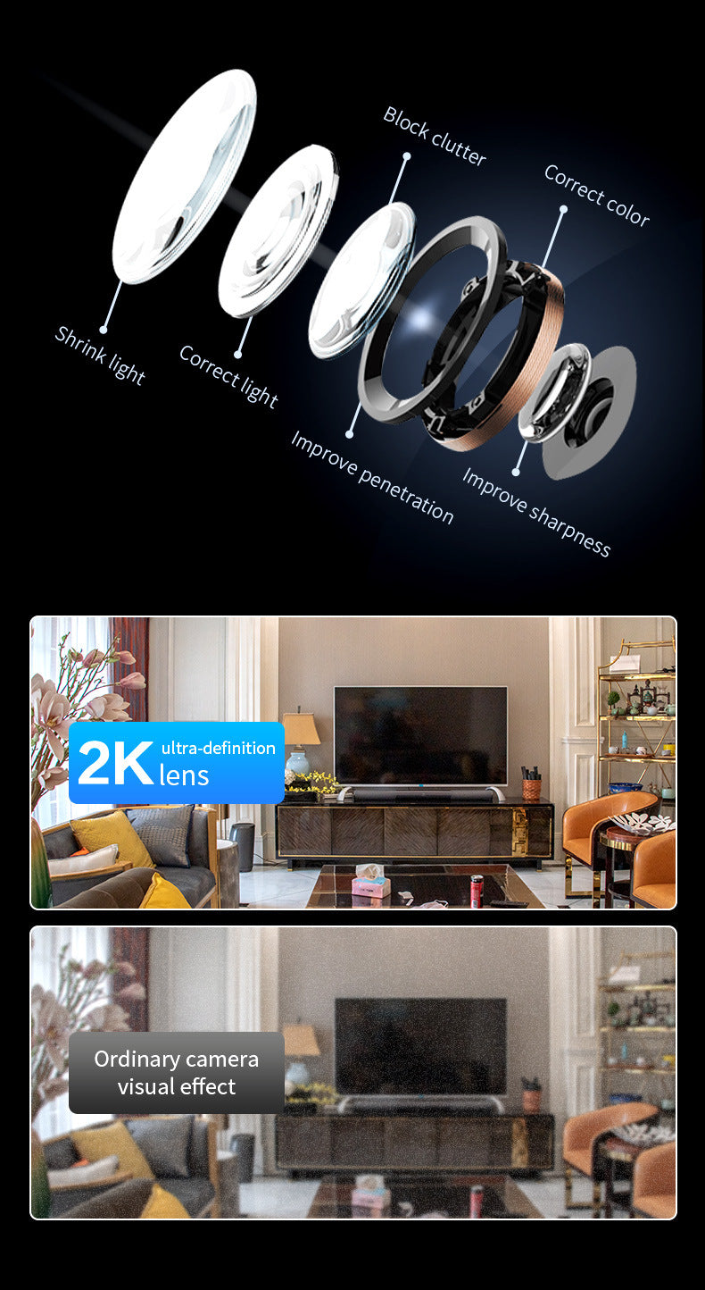 wifi Shake Head Camera Indoor Intelligent Monitoring Alarm Night Vision HD Home Remote Camera Infrared