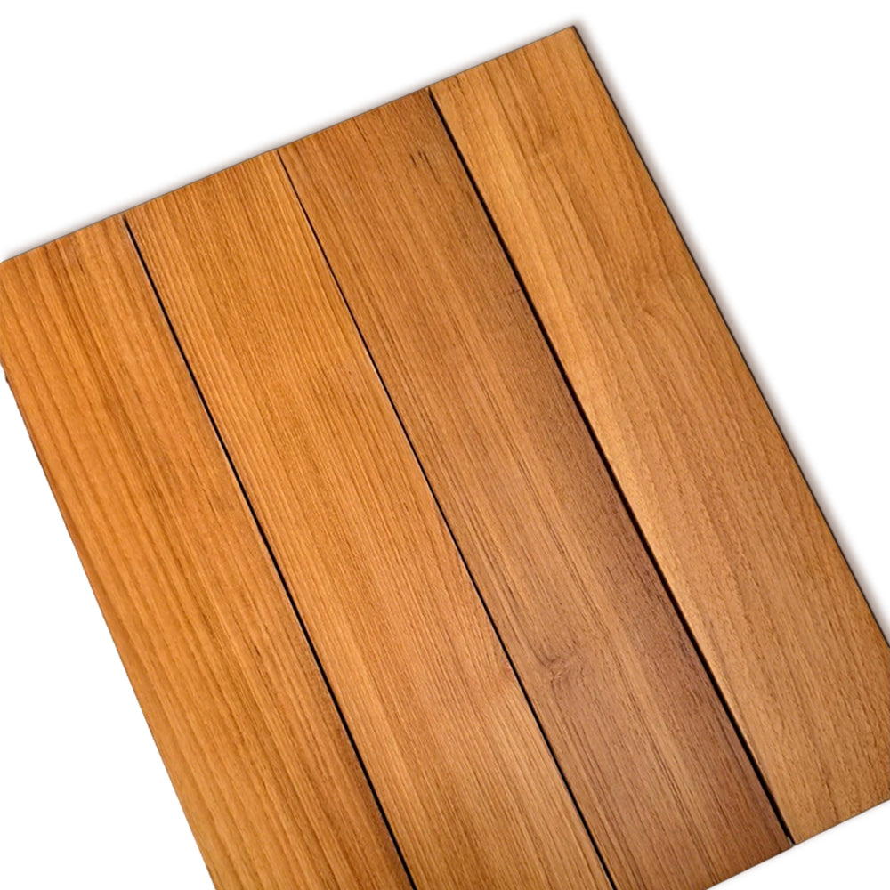 ENF Certified AB Grade Teak Click Lock Three-Layer Engineered Wood Flooring Waterproof Anti-Slip Outdoor Indoor Use 3-Year