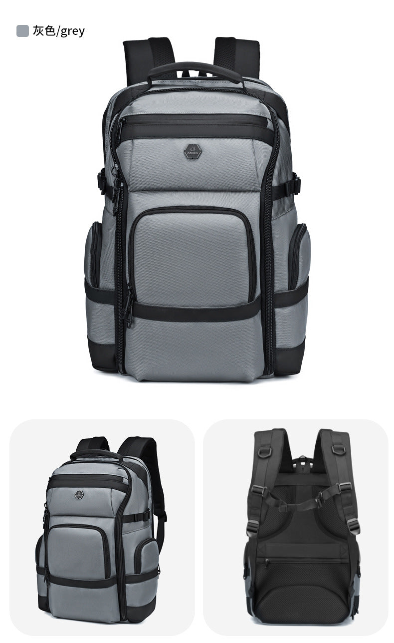 Business Backpack Men's Large Capacity Waterproof Computer Bag Multifunctional commuter backpack with a simple and sophisticated feel