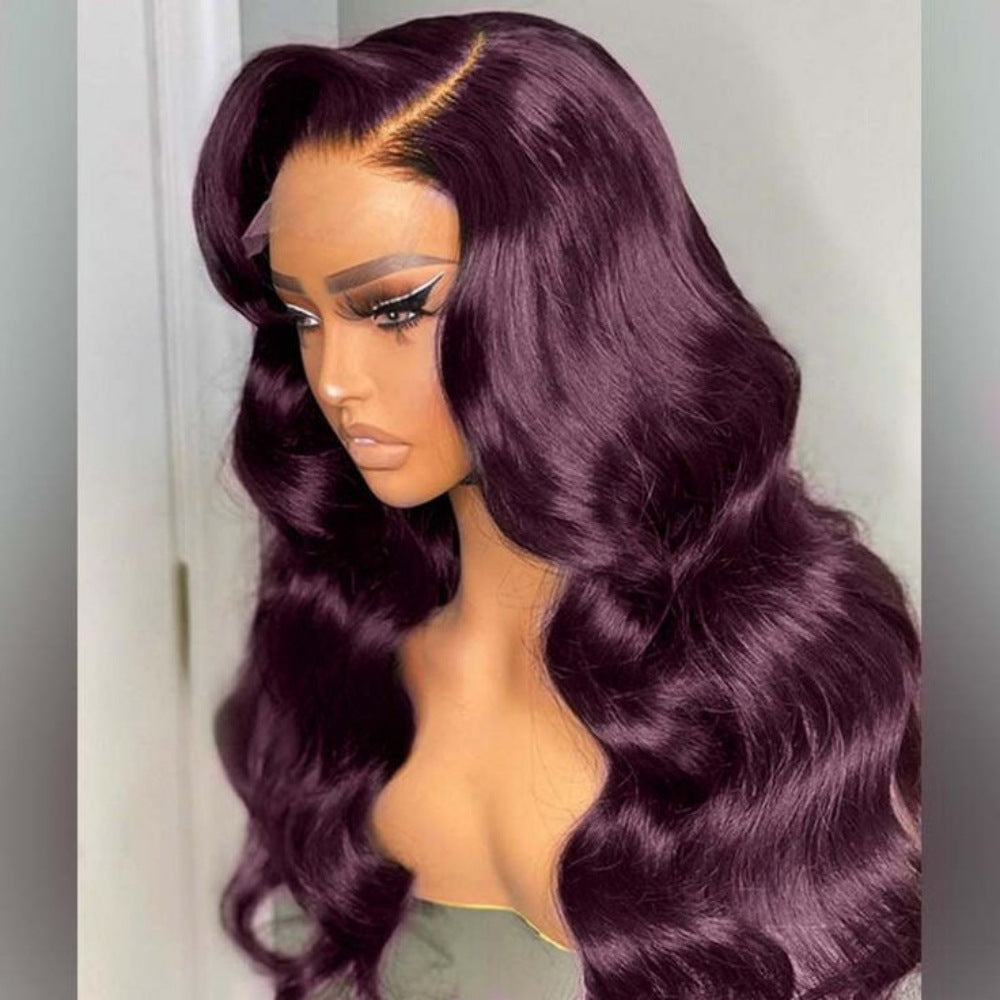 Highlight Ombre Lace Front Wig 13x6 Wavy Lace Glueless Wig