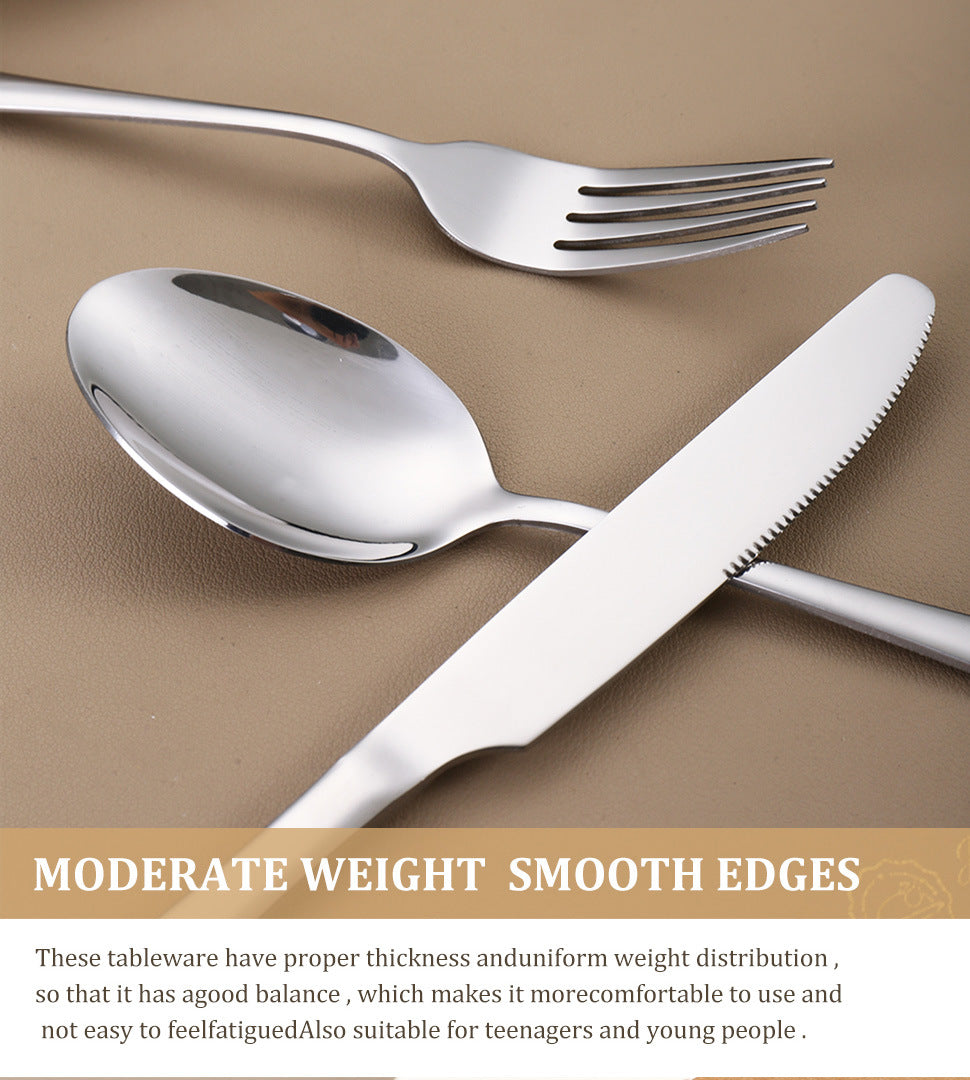 1010Five components40Set of Western Dessert Steak Knife Fork Spoon Stainless Steel Cutlery Set