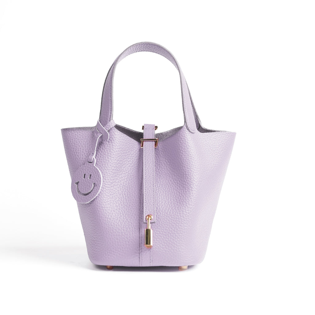 European and American New Hot-Selling Simple Women's Top Layer Cowhide Large Capacity Versatile Bucket Bag Handbag
