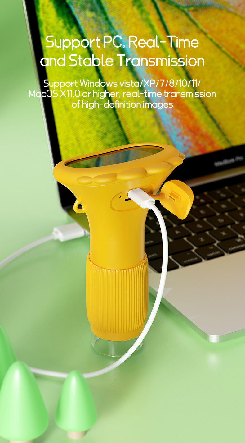 Children's Portable Optical Microscope Magnifier Toy Handheld Mini Student Experiment Science Handheld Microscope