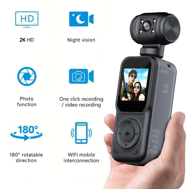 Q54K HD Handheld Sports Outdoor Camera vlog Cycling Pocket Camera Anti-Shake Recorder
