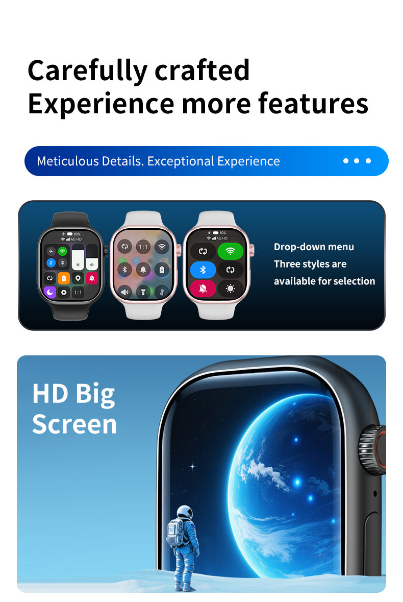 M16Smart Watch5G Plug-in Card Full Netcom Google Store APP Download S10 Max Honeycomb Panel Video Call