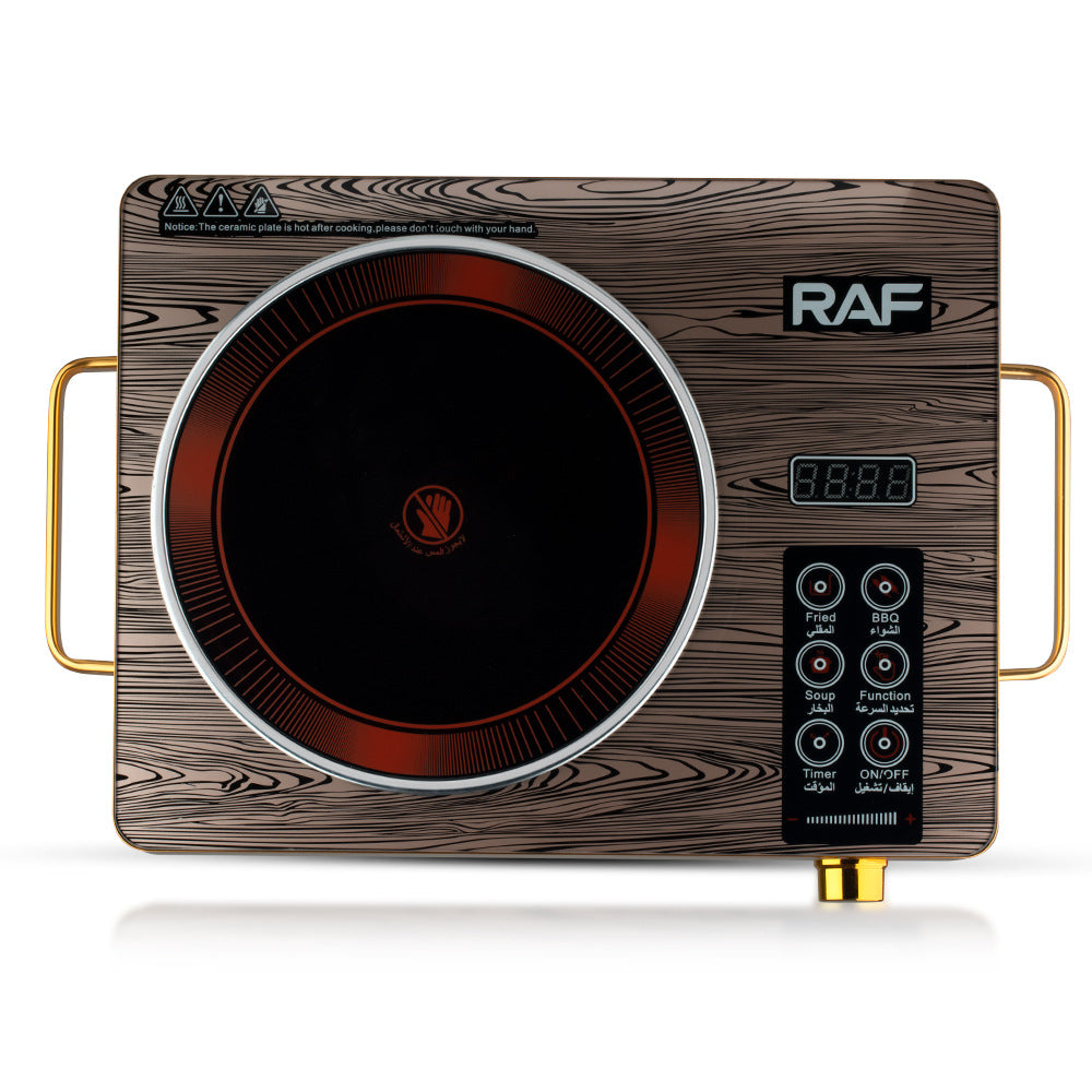 RAF European Standard Electric Ceramic Stove Household Multi-Functional High-Power Stir-Fry Hot Pot Light Wave Induction Cooker Countertop Electric Stove