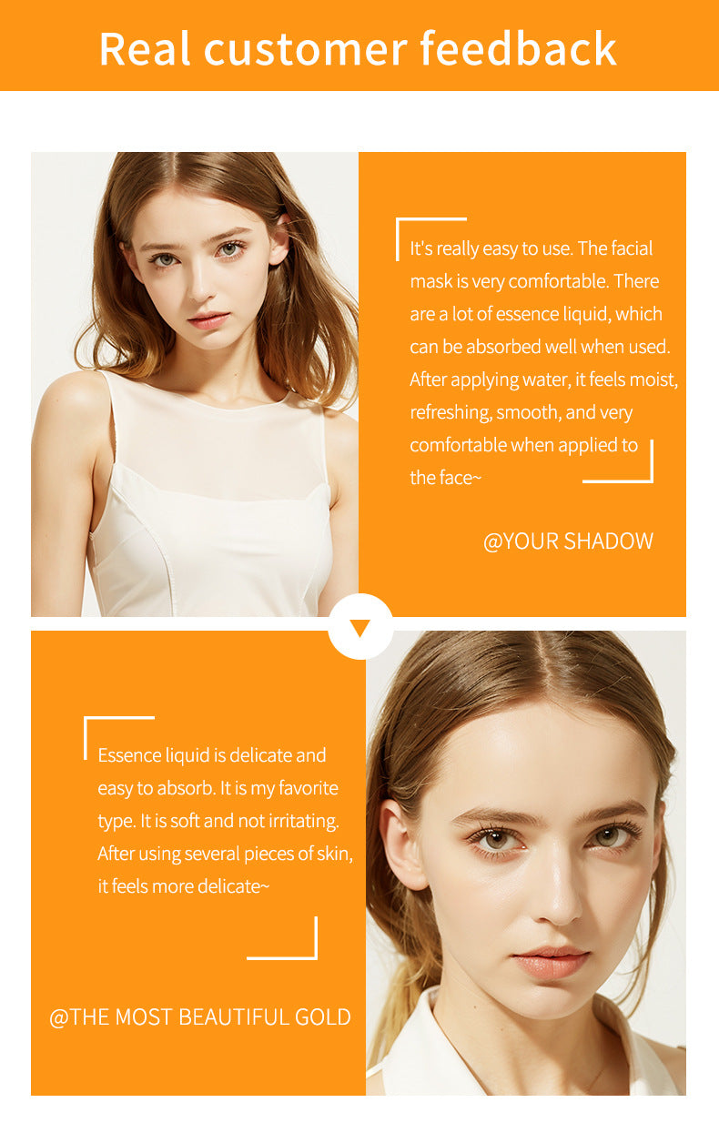 VC Facial Mask ZOZU Vitamin C Hydrating Moisturizing and Nourishing  foreign trade skincare products live wholesale