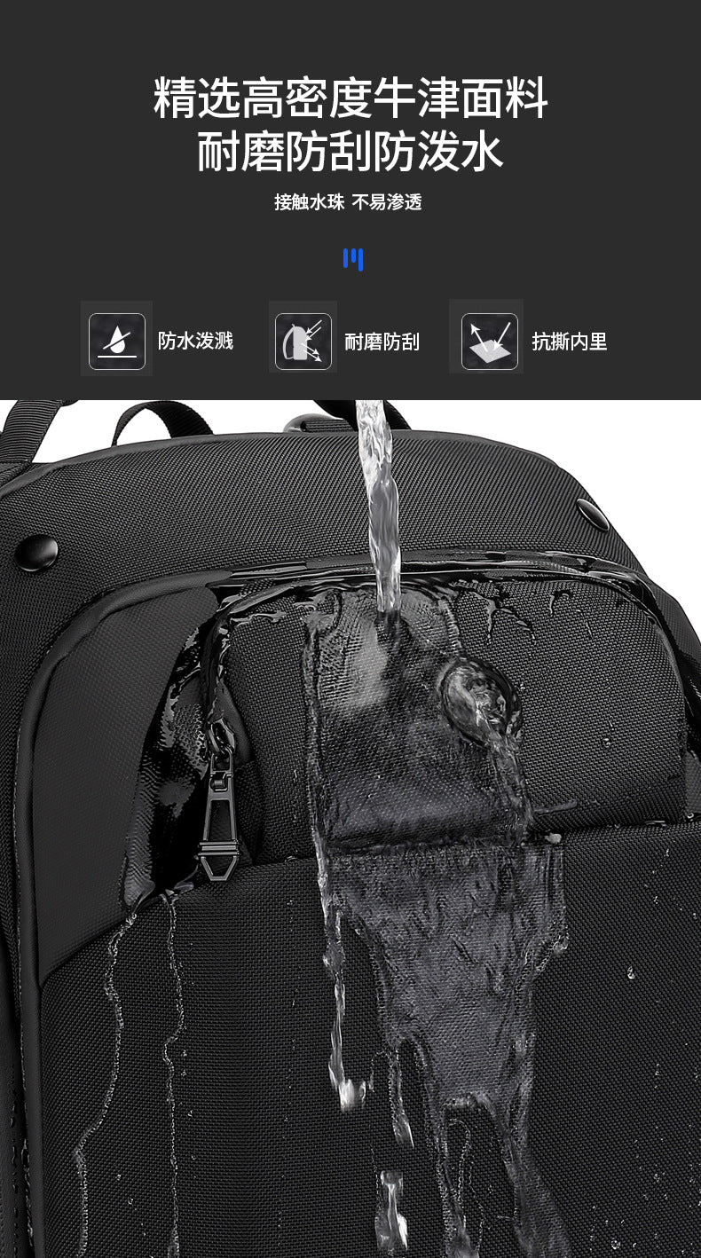 ozuko Business Backpack Men's Waterproof Computer School Bag High-looking commuter travel backpack for college students