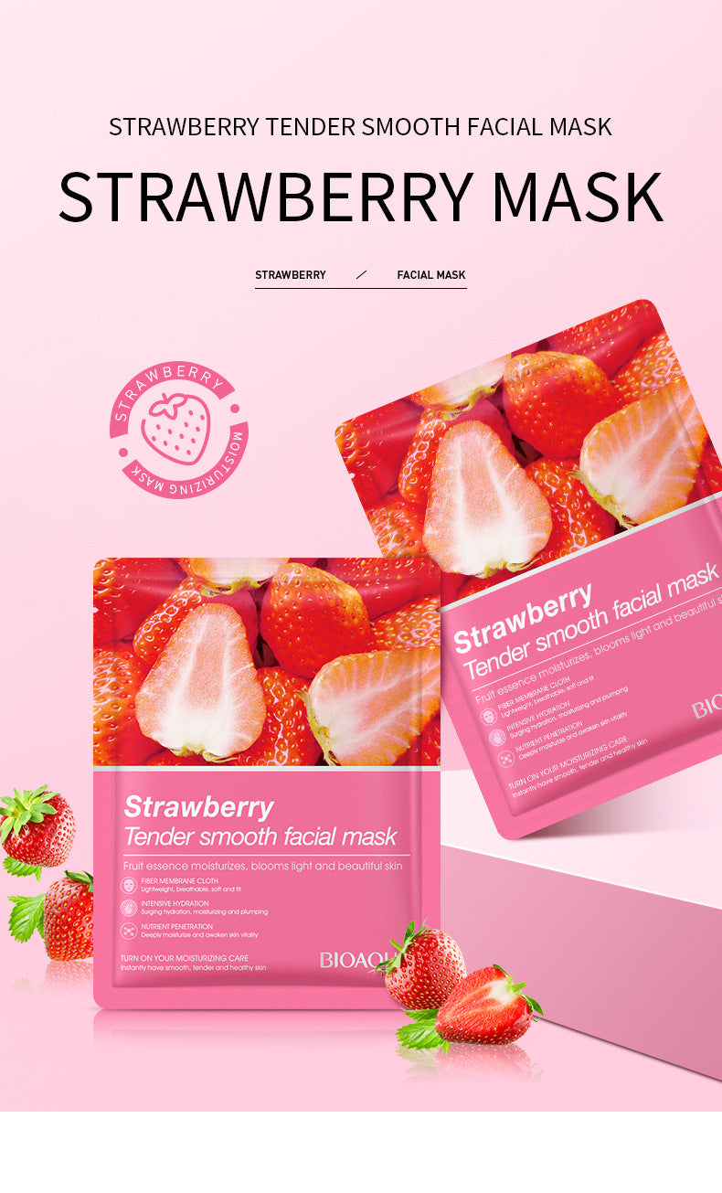 Mask BIOAOUA Plant and Fruit Face Mask Sheets Hydrating and Moisturizing  Wholesale OB