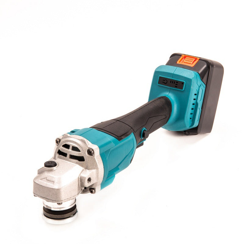 Cross-Border Dropshipping Two Batteries and One Charger Lithium Battery Angle Grinder Rechargeable Cordless Polisher Household Grinding Angle Grinder Brushless