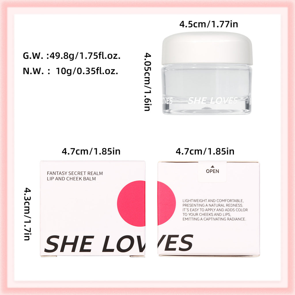 SHELOVES Color Changing Blush Cream Color-Chaning Blush Natural Nude Makeup Rouge Blush