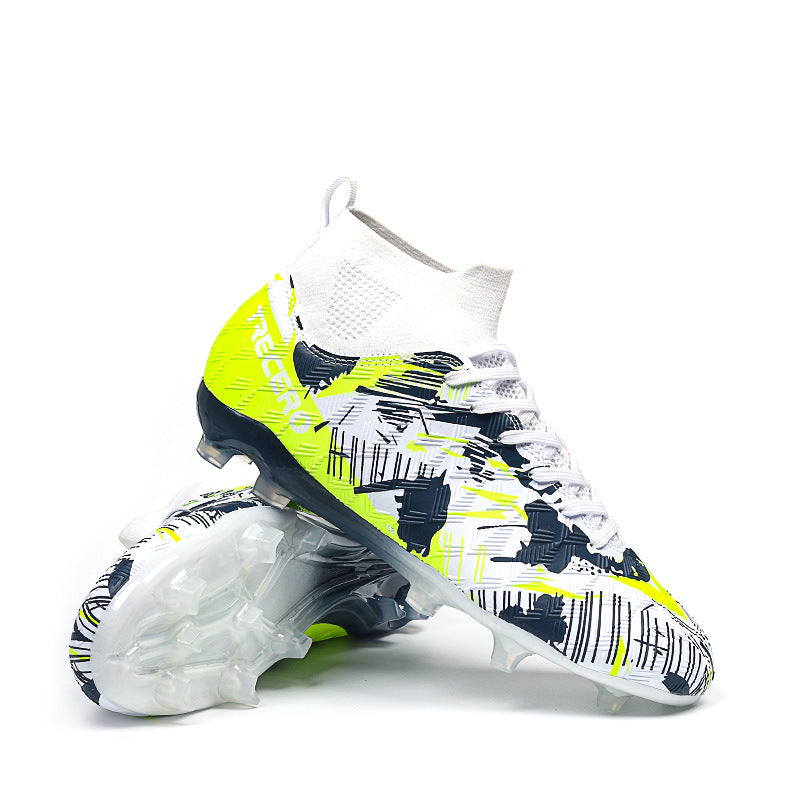 CICERO High quality professional football shoes for men and women FG Long Spike Anti-Slip Wear-Resistant Youth Practical Competition Training Shoes