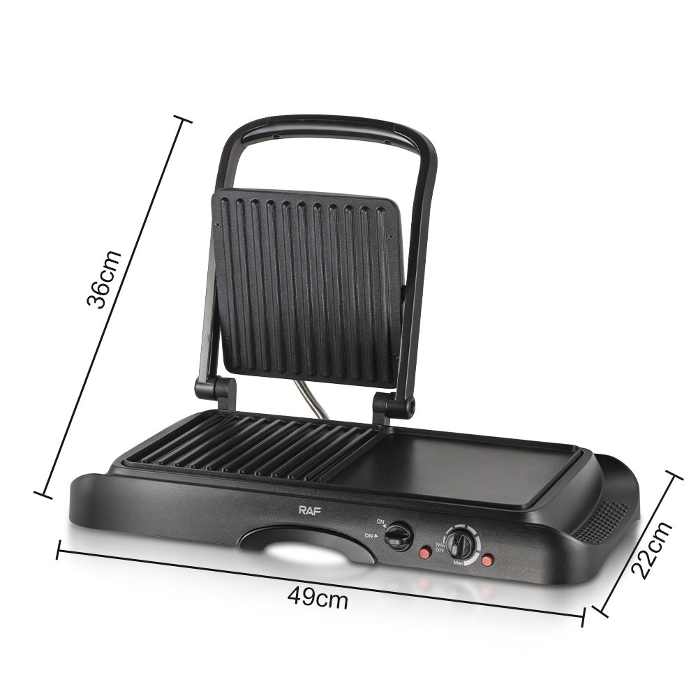 RAF European Standard Grilling Steak Device Double-Sided Constant Temperature Iron Plate BBQ Meat Machine Professional Steak Machine for Home Use R.2695