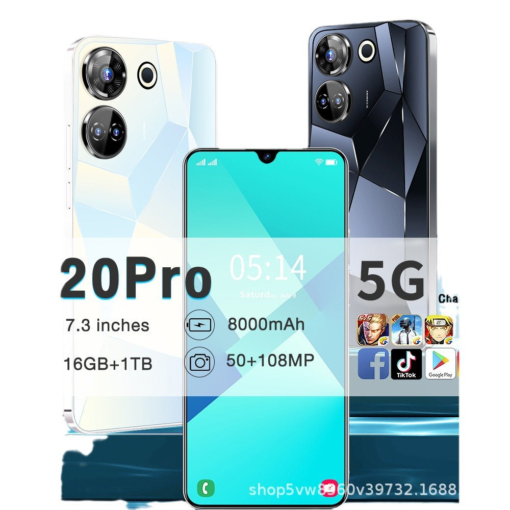 Brand new mobile version European and American version16+1T C20Pro 7.3Ultra-long life battery
