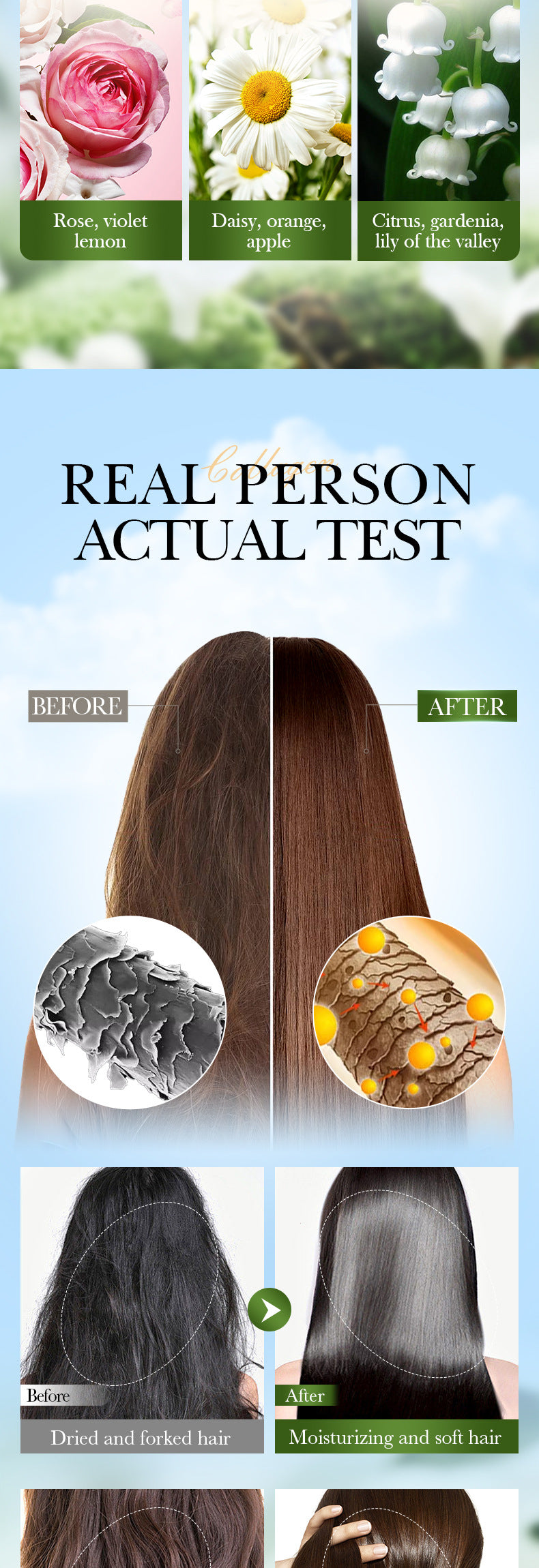 Collagen Smooth Hair Mask SADOER Nourishing and Smooth Hair Conditioner Cross-Border Wholesale