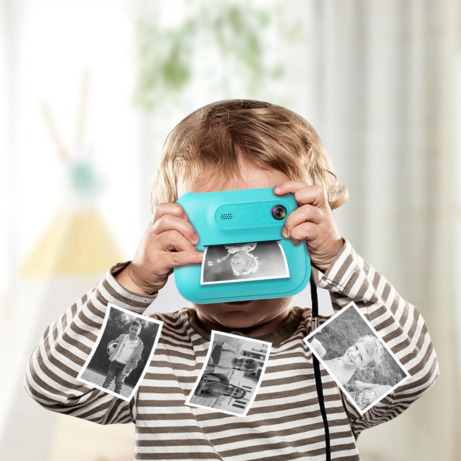 Hot-selling Polaroid Camera Children's Toy Can Take Photos and Print Black and White Photos Directly with Built-in