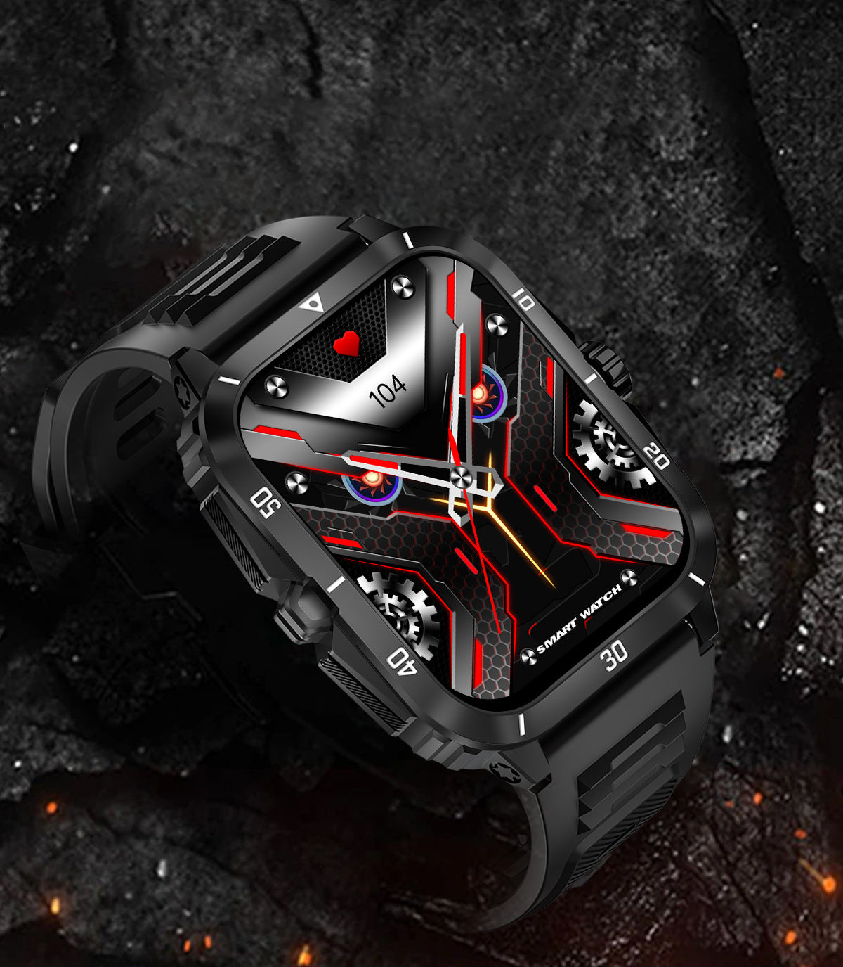 KT71Smart Watch Bluetooth Call True Heart Rate Step Sleep Monitoring3ATM Deep Waterproof Sports Tri-Proof