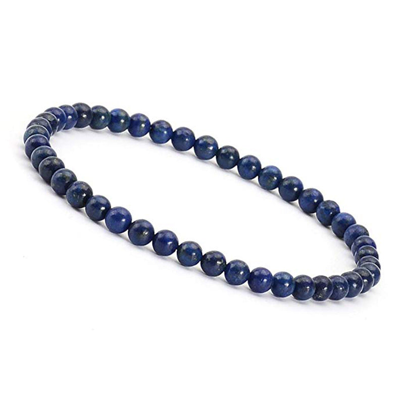 4mm Tiger Eye Stone Bracelet Small Natural Stone Striped Agate White Pine Beaded Moonstone Women's Bracelet
