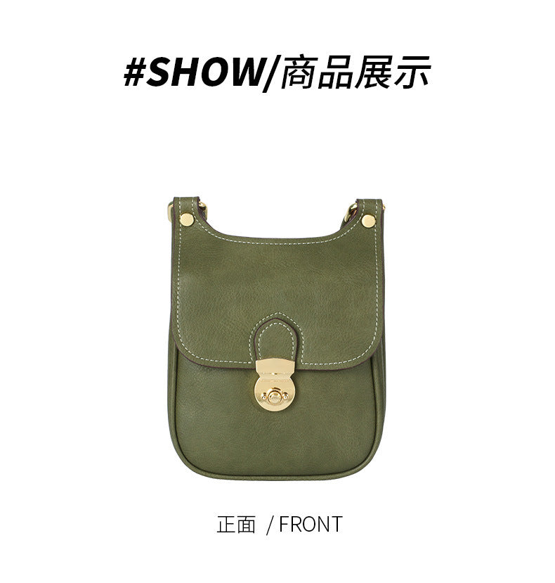 Autumn New Trendy Fashion Korean Version Phone Bag for Women, Niche Design Small Square Bag, Unique Simple Versatile Crossbody Bag