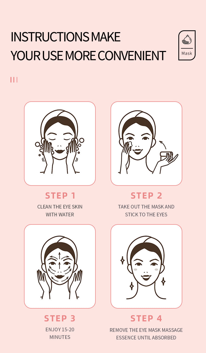 Eye Mask SADOER Caviar Eye Mask Pack Moisture replenishment Cross-border Foreign Trade Skincare Wholesale