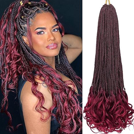 TEMU Hot-selling Synthetic Three-strand Braid Loose Tail Three-strand Braids French  Curly  Braiding Hair
