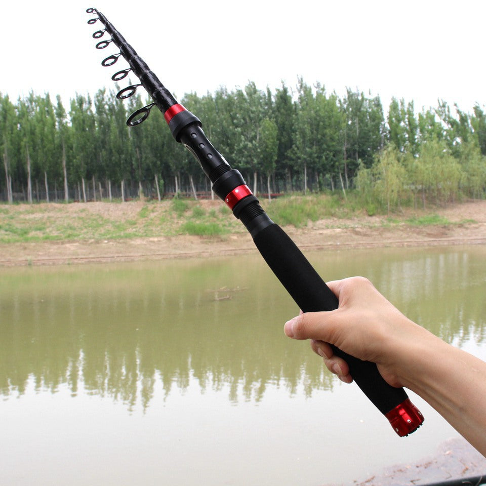 Ultra Short Ultra Light Retractable Lure Rod Small Sea Rod Rock Fishing Boat Fishing Rod Extended Handle European and American Fishing Gear