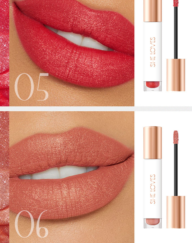 SHELOVES Diamond Fine Shimmer Matte Liquid Lipstick LiquidLipstick Wholesale Lip Gloss