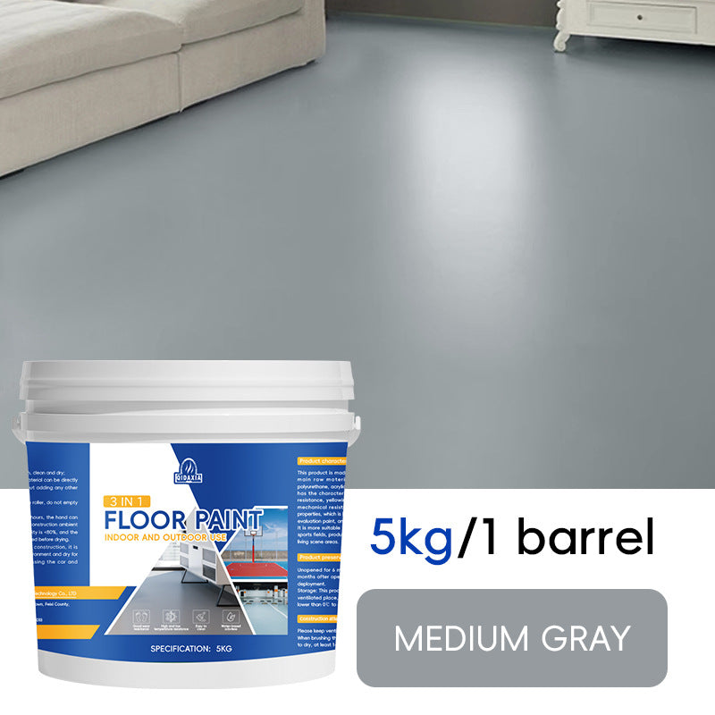 Home Floor Paint Three-in-One Epoxy Floor Paint Cement Floor Water-Based High Solid Wear-Resistant Resin Southeast Asia Environmental Protection