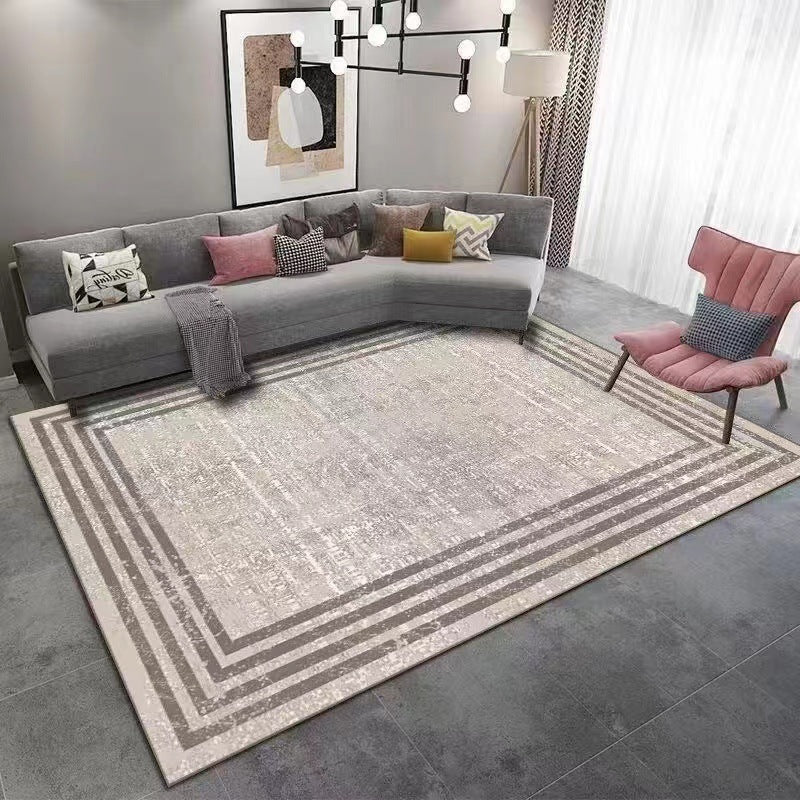 Wholesale Crystal Velvet Light Luxury Carpet Living Room Sofa Coffee Table Mat Modern Bedroom Carpet Home Full Carpet