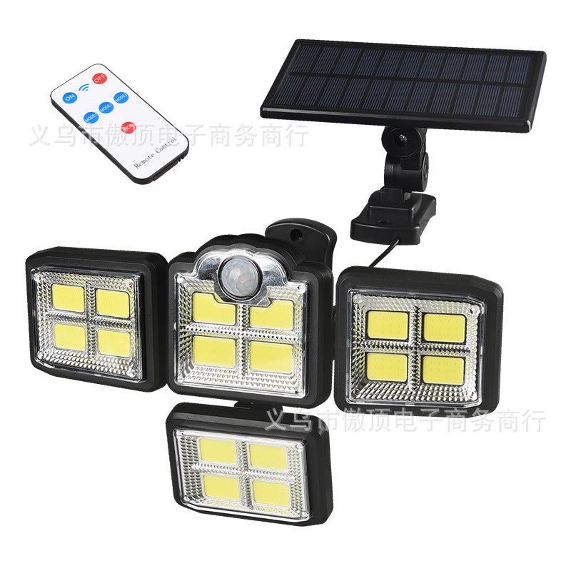 New Solar Wall Light Split Body Sensor Street Light Remote Control Garden Light LED Waterproof Garden Light