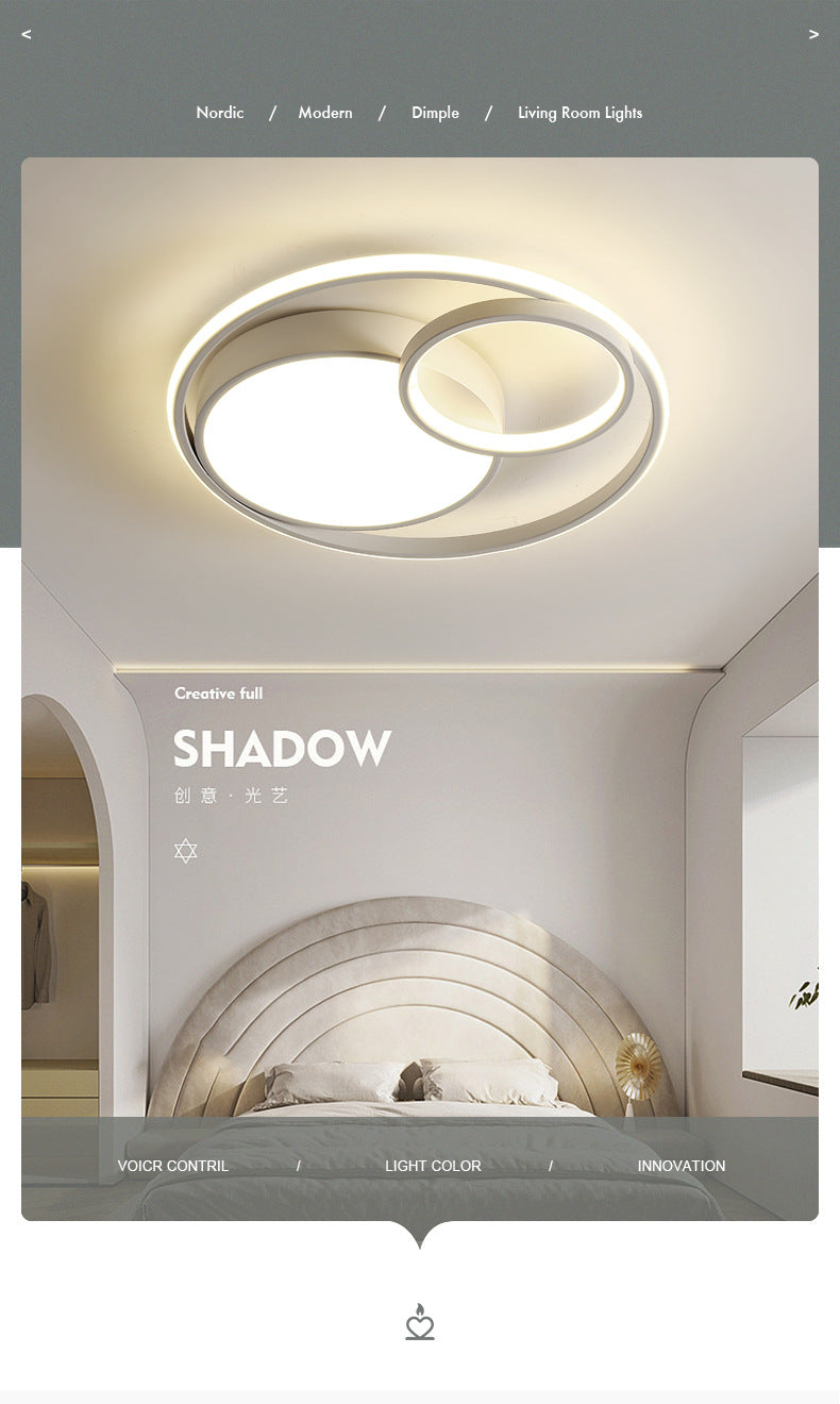 Factory Direct Sale Nordic Bedroom Ceiling Light Modern Simple Creative Geometric Master Bedroom Ceiling Lamp Zhongshan Lighting