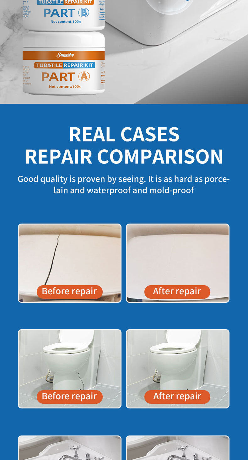 Manufacturer Tile Repair Agent Special Glue for Washbasin Bathtub Marble Ceramic Toilet Stone Repair Paste