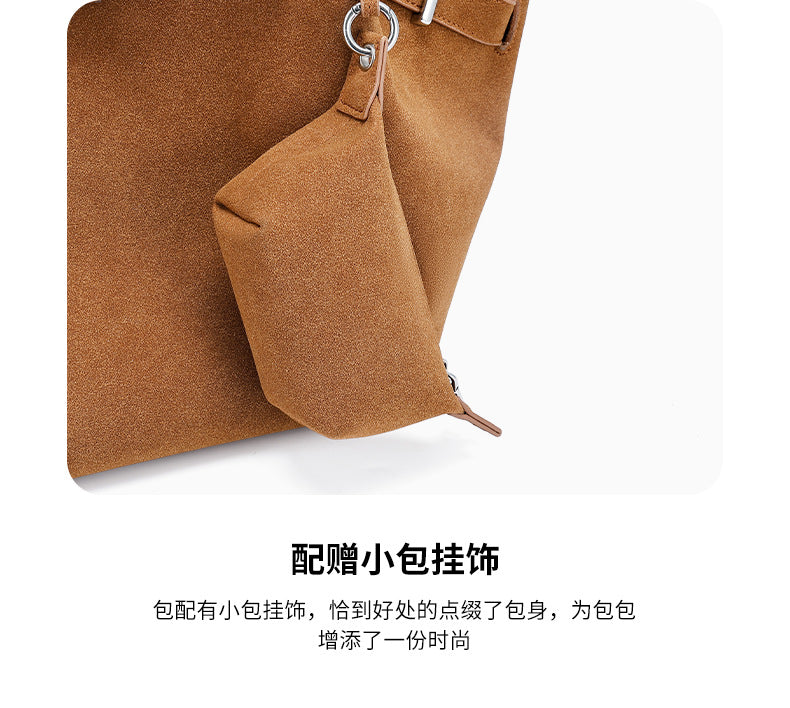 European and American Fashion High-End Handheld Tote Bag for Women New Versatile Trendy Pleated Stylish Single Shoulder Crossbody Bag