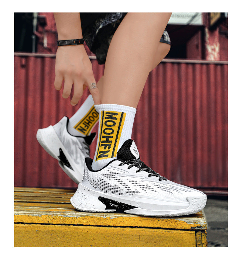 Basketball Shoes New Mesh Breathable Anti-Slip Practical Cushioning Rebound Sneakers Fashion Trend Lightweight Sports Shoes