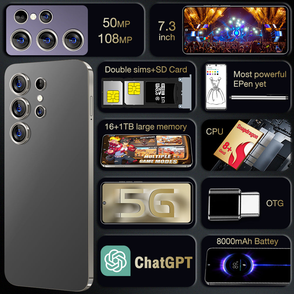 Globally Exclusive for Mobile Phones S24Ultra Android16+1TB Android All-in-One Device Manufacturer(Popular)