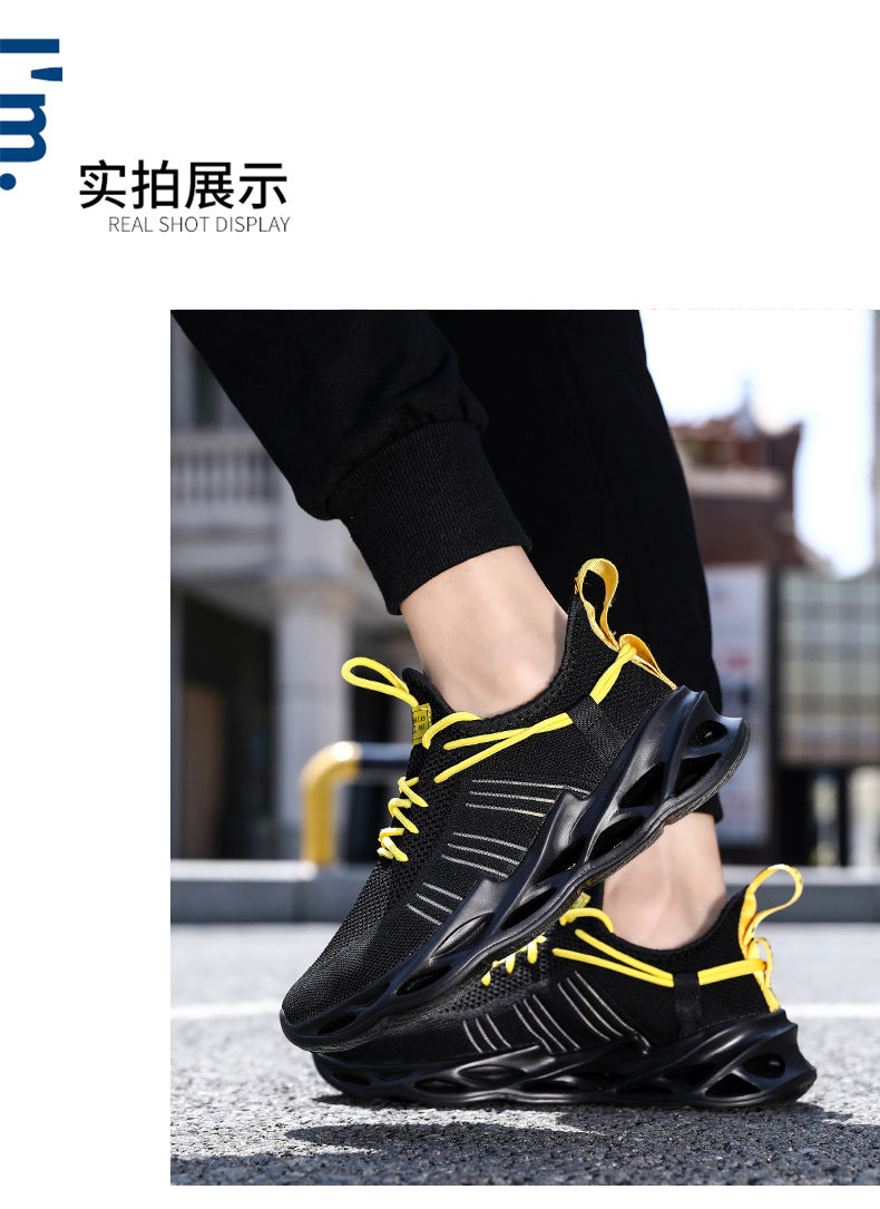 Summer Youth Coconut Shoes for Middle and High School Students, Breathable Mesh Blade Edge, Wear-resistant, Non-slip Sports Running Shoes, Casual Trendy Shoes