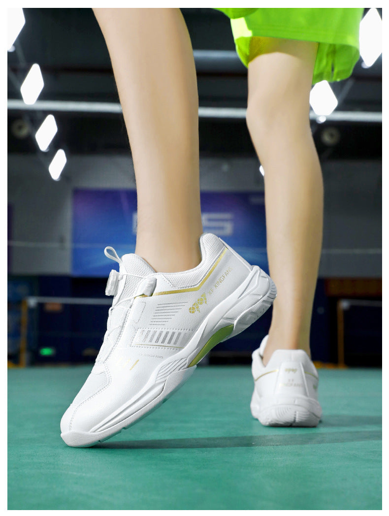 New Large Size Breathable Cushioning Anti-Slip Sneakers Table Tennis Shoes Low-Top Men's Professional Training Badminton Shoes