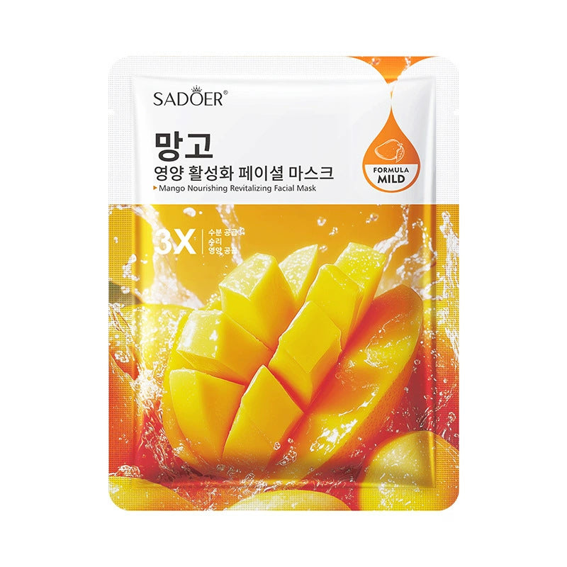 Fruit Moisturizing Hydrating Face Mask SADOER Moisturizing, rejuvenating, and brightening face mask  wholesale l