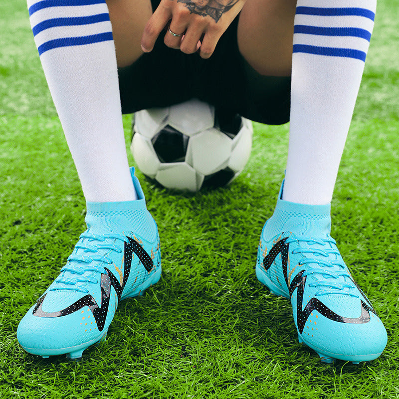 Men's and Children's Soccer Shoes TF Shattered Spike Shoes Adult Primary and Secondary School Students Training Shoes Women's Football Shoes Wholesale