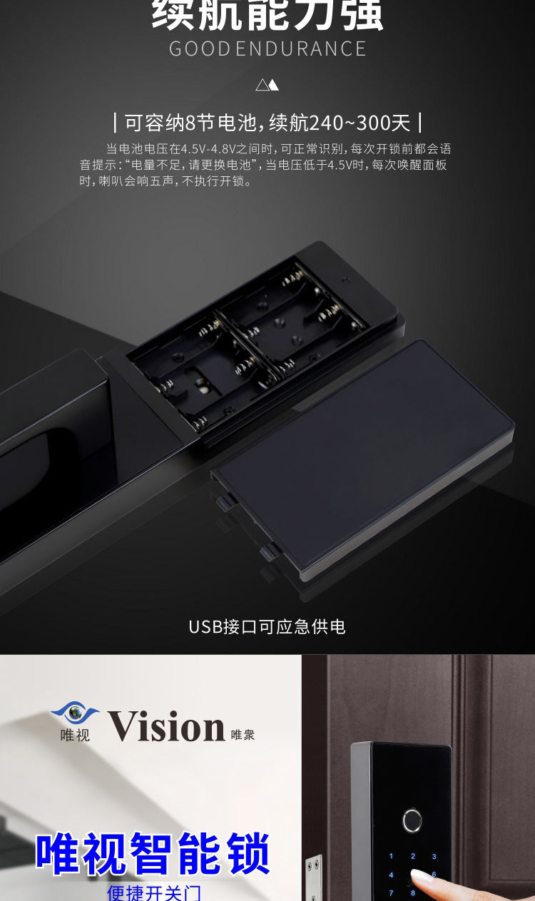 Bluetooth Fingerprint Lock Smart Door Lock Home Smart Lock Password Lock Anti-theft Door Remote Control Lock Electronic Door Lock Main Door Lock
