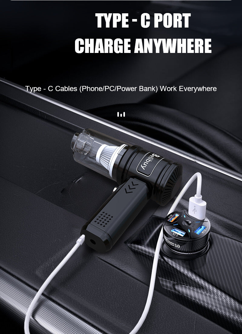 New Wireless Car Vacuum Cleaner Portable Multi-Functional Vacuum Machine High Suction Handheld Small Household