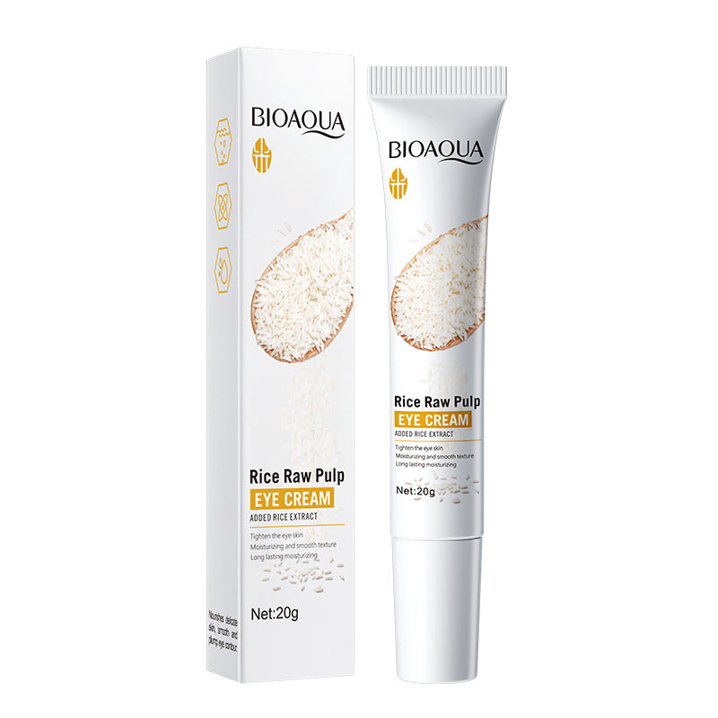Eye Cream20gBIOAOUA Rose Rice Hyaluronic Acid Lightens Dark Circles and Eye Wrinkles Cross-Border Wholesale